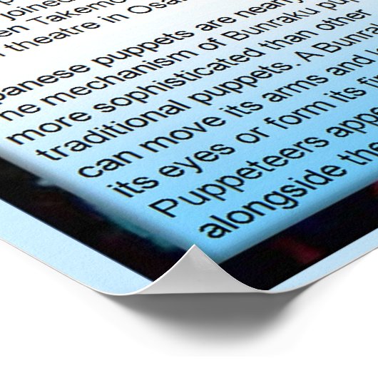 Poster Éducation, Arts du spectacle, théâtre de marionnet (Coin)