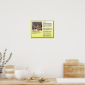 Poster Éducation, Citoyenneté, Réfugiés, Arrière - plan d (Cuisine)