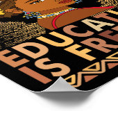 Poster Éducation du Mois de l'histoire des Noirs est Libe (Coin)