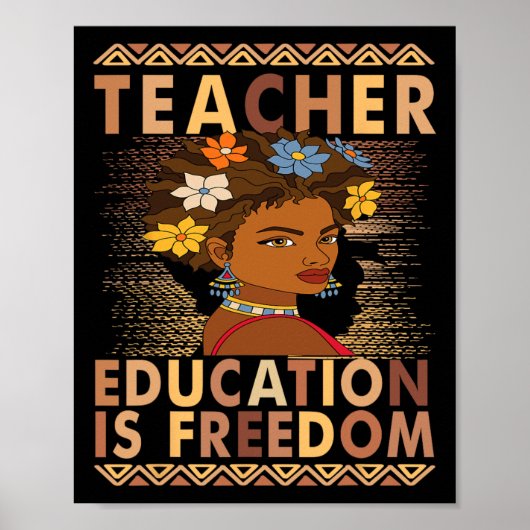Poster Éducation du Mois de l'histoire des Noirs est Libe (Devant)