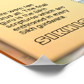 Poster Éducation, Religion, Sikhisme "Dix gourous" (Coin)