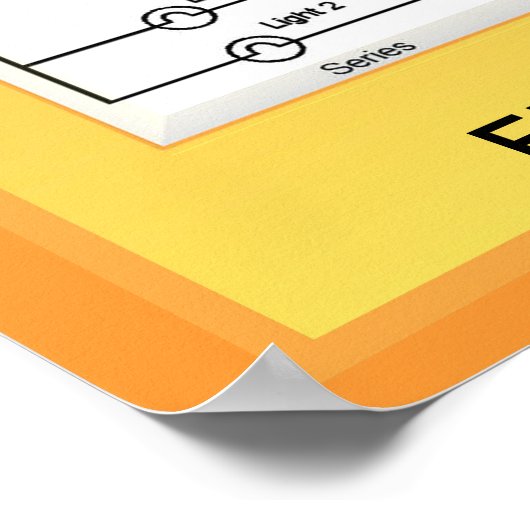 Poster Éducation, Science, Circuits électriques (Coin)