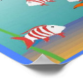 Poster Éducation, Sciences, Chaîne alimentaire sous-marin (Coin)