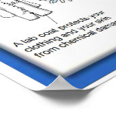 Poster Éducation, Sciences, Sécurité des laboratoires (Coin)