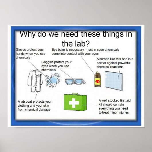 Poster Éducation, Sciences, Sécurité des laboratoires (Devant)