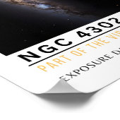 Poster Éducation spatiale NGC 4302 et NGC 4298 (Coin)