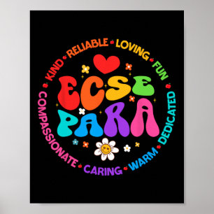 Poster Éducation spécialisée préscolaire Groovy Sped Ecse