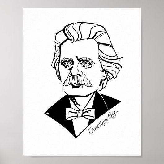 Poster Edvard Grieg (Devant)