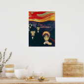 Poster Edvard Munch - Anxiété (Cuisine)