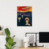 Poster Edvard Munch - Anxiété (Bureau à domicile)