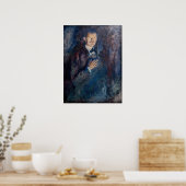Poster Edvard Munch - Autoportrait avec cigarette (Cuisine)