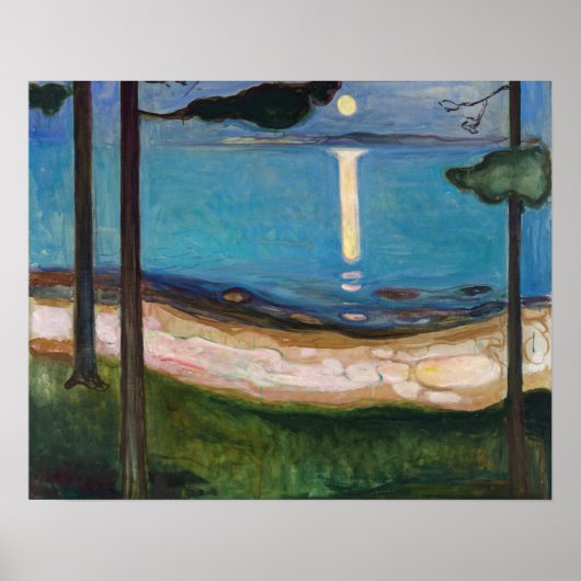 Poster Edvard Munch - Clair de lune (Devant)