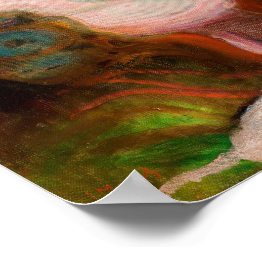 Poster Edvard Munch - Danse sur la plage (Coin)