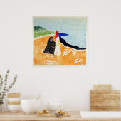 Poster Edvard Munch deux femmes sur le rivage (Cuisine)