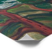 Poster Edvard Munch - Fumée de train (Coin)