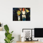 Poster Edvard Munch - Jalousie (Bureau à domicile)