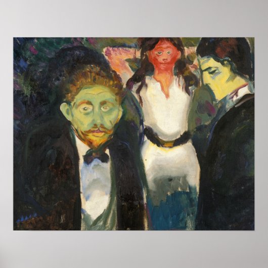 Poster Edvard Munch - Jealousy (Devant)