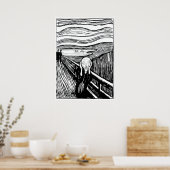 Poster Edvard Munch - La lithographie de cri (Cuisine)