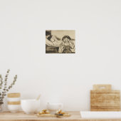 Poster Edvard Munch - La mère morte et son enfant (Cuisine)