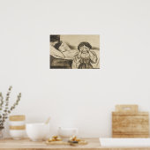 Poster Edvard Munch - La mère morte et son enfant (Cuisine)