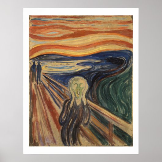 Poster Edvard Munch L'Affiche De Peinture De Cris (Devant)