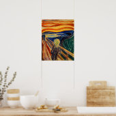 Poster Edvard Munch - Le cri 1910 (Cuisine)
