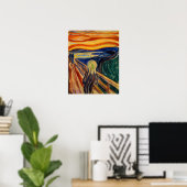 Poster Edvard Munch - Le Cri 1910 (Bureau à domicile)