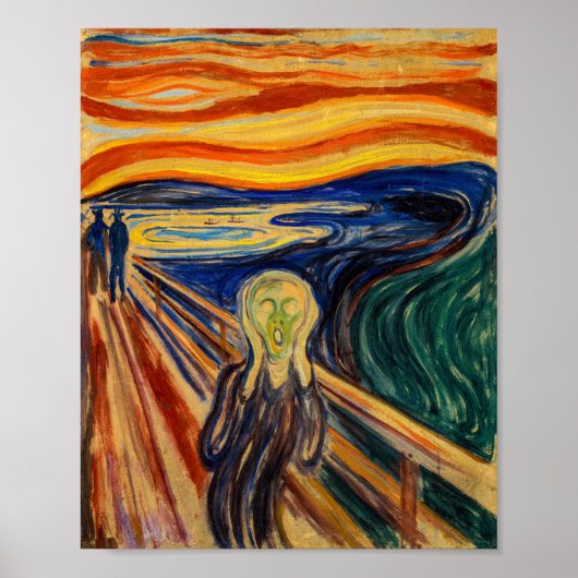 Poster Edvard Munch - Le Cri 1910 (Devant)