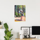 Poster Edvard Munch - Le Penseur par Rodin (Bureau à domicile)