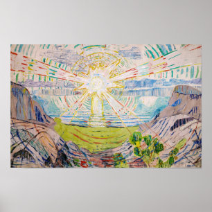 Poster Edvard Munch - Le Soleil 1910