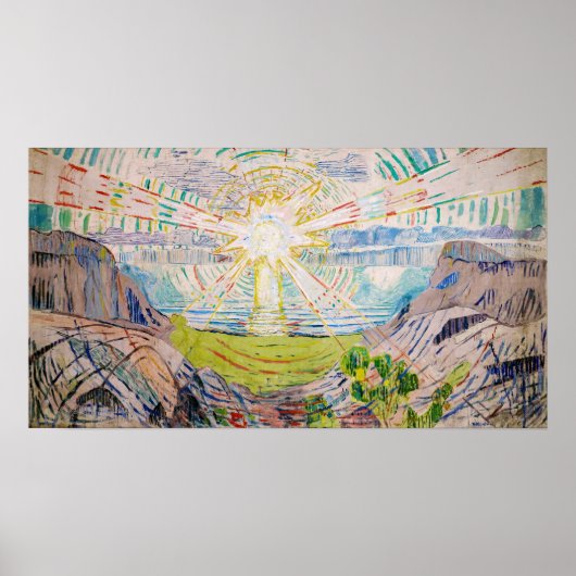 Poster Edvard Munch - Le Soleil 1910 (Devant)