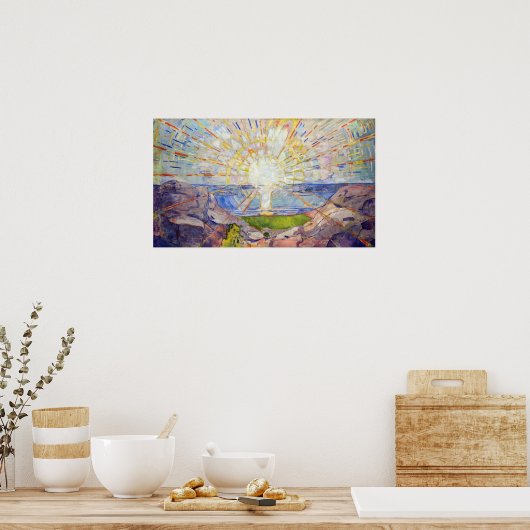 Poster Edvard Munch - Le Soleil 1911 (Cuisine)