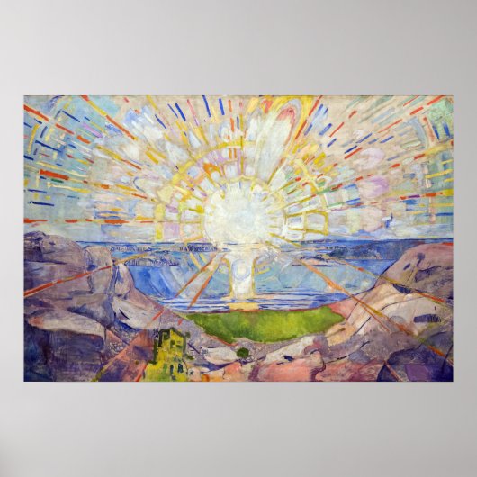 Poster Edvard Munch - Le Soleil 1911 (Devant)