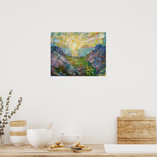 Poster Edvard Munch - Le Soleil 1916 (Cuisine)