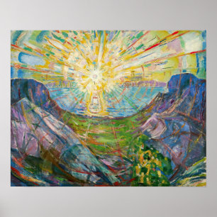 Poster Edvard Munch - Le Soleil 1916