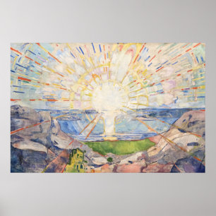 Poster Edvard Munch Le Soleil Rayonnant Art Moderne de So