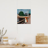 Poster Edvard Munch - Les filles sur le pont (Cuisine)
