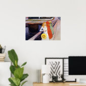 Poster Edvard Munch - Les Filles sur le Pont 1901 (Bureau à domicile)