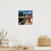 Poster Edvard Munch - Les Filles sur le Pont 1902 (Cuisine)