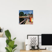 Poster Edvard Munch - Les Filles sur le Pont 1902 (Bureau à domicile)