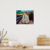 Poster Edvard Munch - Les filles sur le pont 1903 (Cuisine)