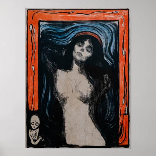 Poster Edvard Munch - Madonna Lithographie (Devant)