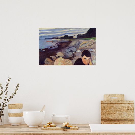 Poster Edvard Munch - Melancholy (Cuisine)