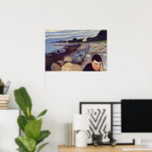 Poster Edvard Munch - Melancholy (Bureau à domicile)