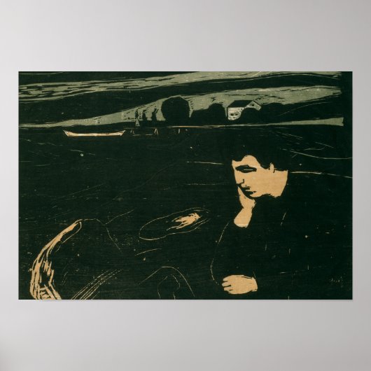 Poster Edvard Munch - Melancholy III (Devant)
