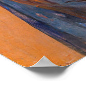 Poster Edvard Munch - Mort dans la salle de tests v2 (Coin)