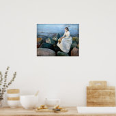 Poster Edvard Munch - Nuit d'été, Inger sur la plage (Cuisine)