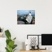 Poster Edvard Munch - Nuit d'été, Inger sur la plage (Bureau à domicile)