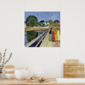 Poster Edvard Munch Peinture Girls on the Bridge (c 1902) (Cuisine)