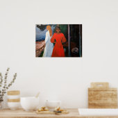 Poster Edvard Munch - Rouge et Blanc (Cuisine)